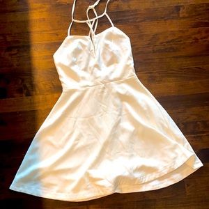 white dress perfect for graduation, casual/fancy